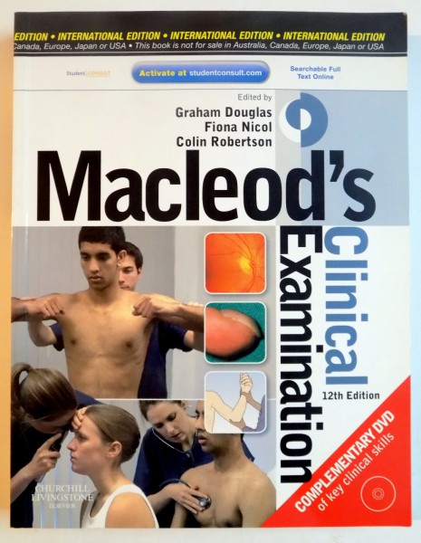 MACLEOD'S CLINICAL EXAMINATION de GRAHAM DOUGLAS , FIONA NICOL , COLIN ROBERTSON , 2009  CONTINE CD
