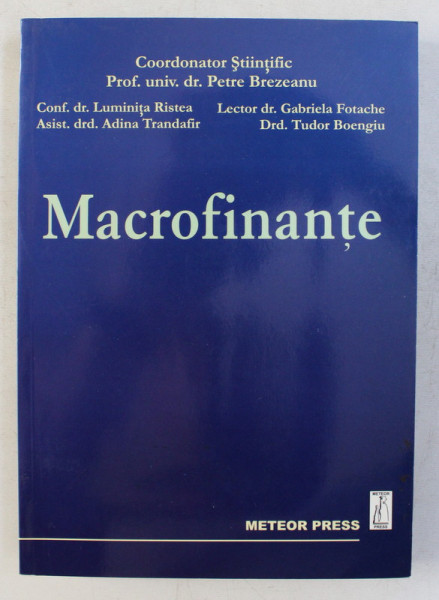 MACROFINANTE de PETRE BREZEANU , 2006