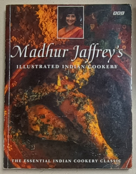 MADHUR JAFFREY 'S ILLUSTRATED INDIAN COOKERY , THE ESSENTIAL INDIAN COOKERY CLASSIC , 1996