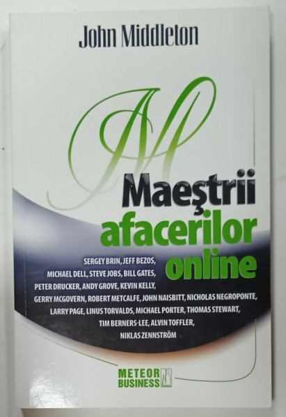 MAESTRII AFACERILOR ONLINE de JOHN MIDDLETON , 2009