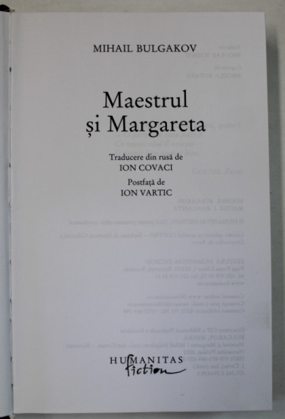 MAESTRUL SI MARGARETA de MIHAIL BULGAKOV , 2012
