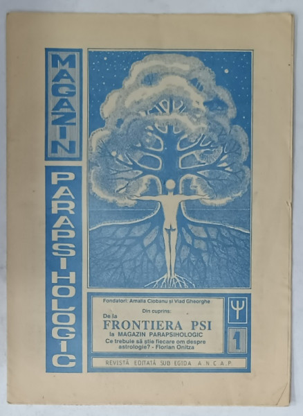 MAGAZINUL PARAPSIHOLOGIC , REVISTA , NR. 1 , ANII '90