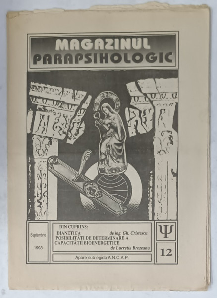 MAGAZINUL PARAPSIHOLOGIC , REVISTA , NR. 12 , 1993