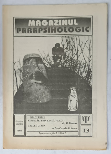 MAGAZINUL PARAPSIHOLOGIC , REVISTA , NR. 13 , 1993
