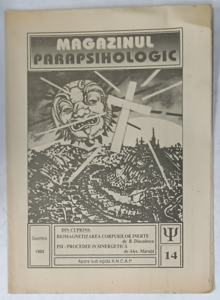 MAGAZINUL PARAPSIHOLOGIC , REVISTA , NR. 14 , 1993