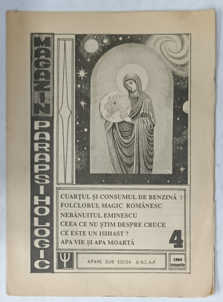 MAGAZINUL PARAPSIHOLOGIC , REVISTA , NR. 4 , 1993