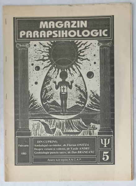 MAGAZINUL PARAPSIHOLOGIC , REVISTA , NR. 5 , 1993