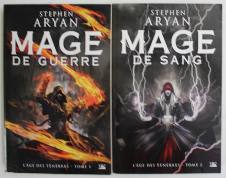 MAGE DE GUERRE / MAGE DE SANG , L ' AGE DES TENEBERES , TOMES I - II par STEPHEN ARYAN , 2016