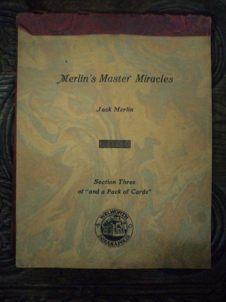 MAGIE- MERLIN'S MASTER MIRACLES by JACK MERLIN, U.S.A. 1928