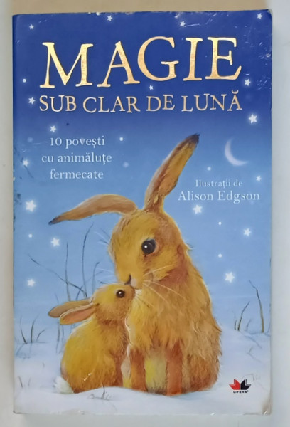 MAGIE SUB CLAR DE LUNA , 10 POVESTI MAGICE CU ANIMALUTE , ilustratii de ALISON EDGSON , 2019