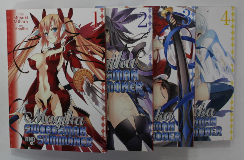 MAGIKA : SWORDSMAN AND SUMMONER , 4 VOLUMES , story MITSUKI MIHARA , art MONRIN , 2016 , BENZI DESENATE *