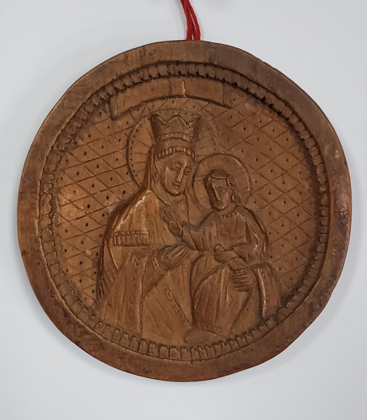 Maica Domnului cu Pruncul, Sculptura in lemn, cca. 1900