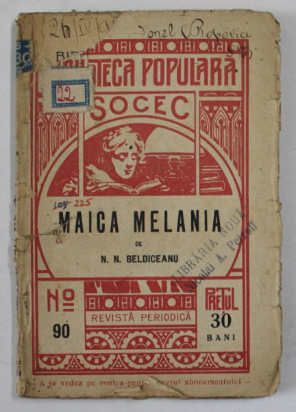MAICA MELANIA de N.N. BELDICEANU , 1909