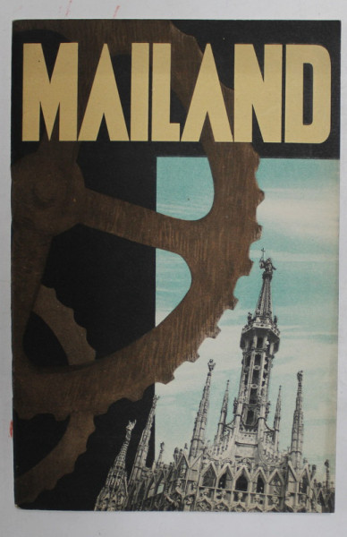 MAILAND , PLIANT TURISTIC IN LIMBA GERMANA , 1936