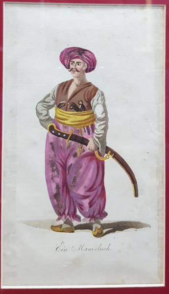 Mameluc, Gravura colorata, inceput de secol 19