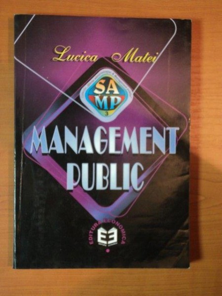 MANAGEMENT PUBLIC de LUCICA MATEI , 2001