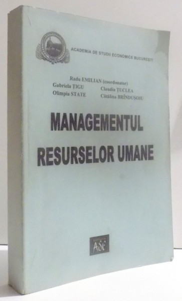 MANAGEMENTUL RESURSELOR UMANE de RADU EMILIAN...CATALINA BRANDUSOIU , 2003