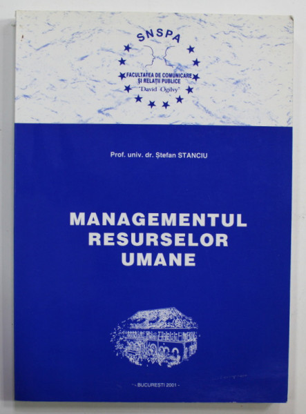 MANAGEMENTUL RESURSELOR UMANE de STEFAN STANCIU , 2001