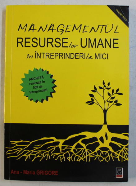 MANAGEMENTUL RESURSELOR UMANE IN INTREPRINDERILE MICI de ANA MARIA GRIGORE , 2006