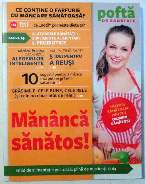 POFTA DE SANATATE - MANANCA SANATOS! de LUANA SCHIDU , 2017