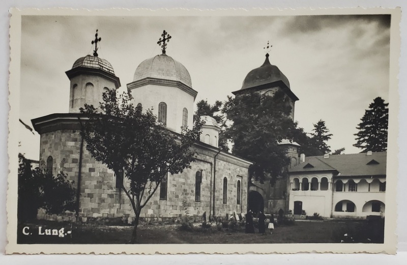 MANASTIREA NEGRU - VODA DIN CAMPULUNG , CARTE POSTALA , INTERBELICA
