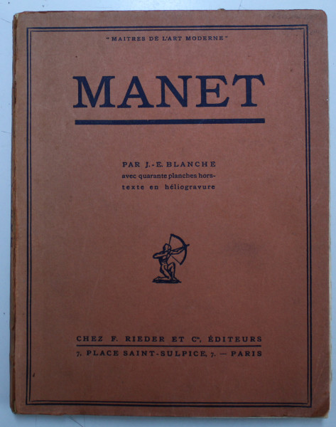 MANET de JACQUES EMILE BLANCHE , 1924