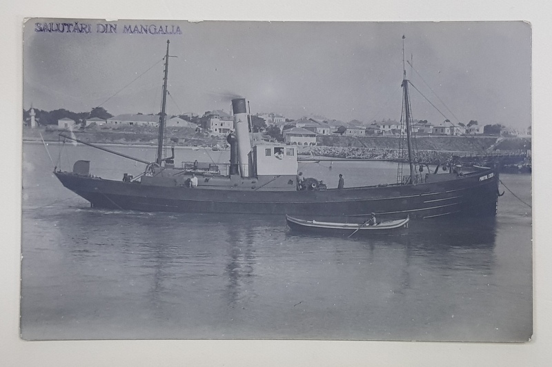 MANGALIA , VASE IN PORT , FOTOGRAFIE TIP CARTE POSTALA , INETREBELICA