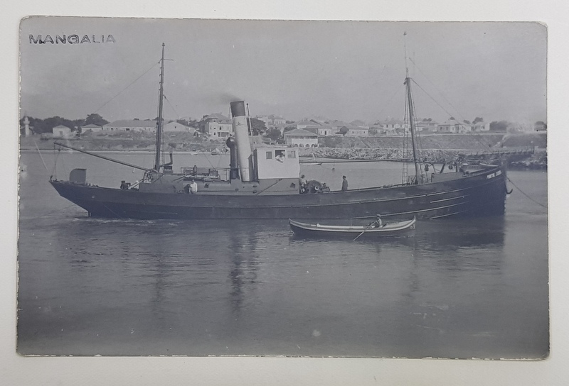 MANGALIA , VASUL ' PONTUL EUXIN ' , FOTOGRAFIE TIP CARTE POSTALA , 1935