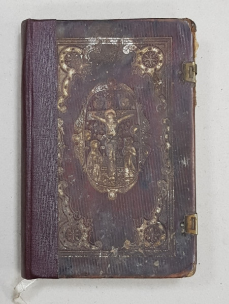 MANUAL DE CANTARI BISERICESTI SAU OCTOIHUL MIC , 1908 , PREZINTA MICI PETE SI URME DE UZURA *