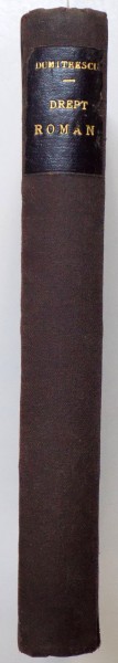 MANUAL DE DREPT ROMAN, ANUL I-II  1920