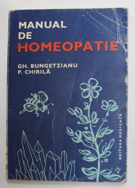 MANUAL DE HOMEOPATIE-GH. BUNGETZIANU,S. CHIRILA  1983 , PREZINTA HALOURI DE APA