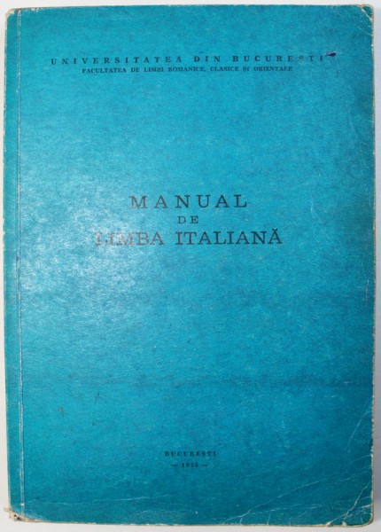 MANUAL DE LIMBA ITALIANA, 1976