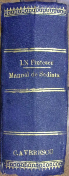 MANUAL DE SEDINTA de I.C. FINTESCU (1923)