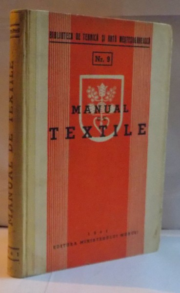 MANUAL DE TEXTILE, NR. 9, 1941