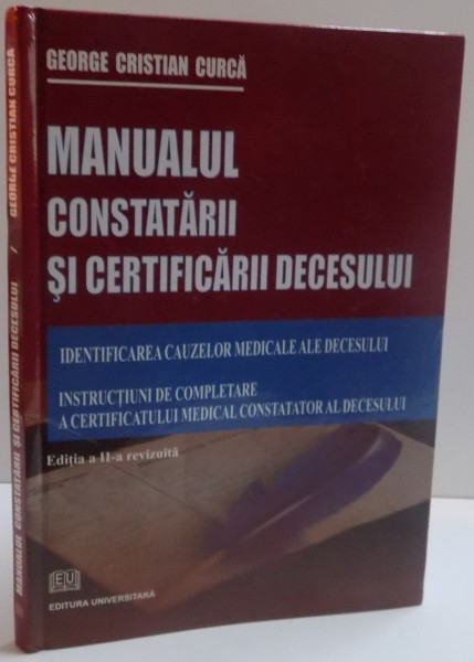 MANUALUL CONSTATARII SI CERTIFICARII DECESULUI , 2009
