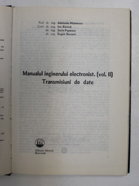 S stefanescu manualul inginerului electronist doua volume