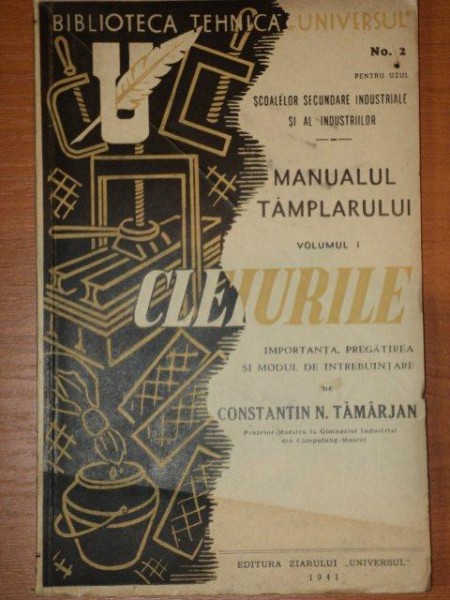 MANUALUL TAMPLARULUI,CLEIURILE,VOL.1-CONSTANTIN N. TAMARJAN