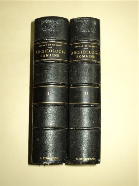 MANUEL D'ACHEOLOGIE ROMAINE, PAR R. CAGNAT ET V. CHAPOT, VOL. I - II, PARIS 1916, 1920