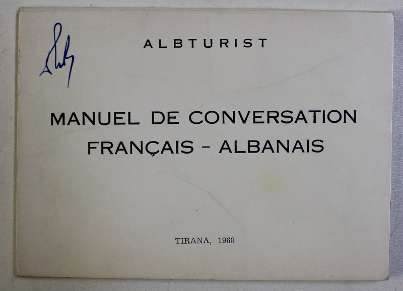 MANUEL DE CONVERSATION FRANCAIS - ALBANAIS , 1968