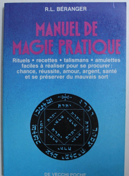 MANUEL DE MAGIE PRATIQUE par R.L. BERANGER , 1996