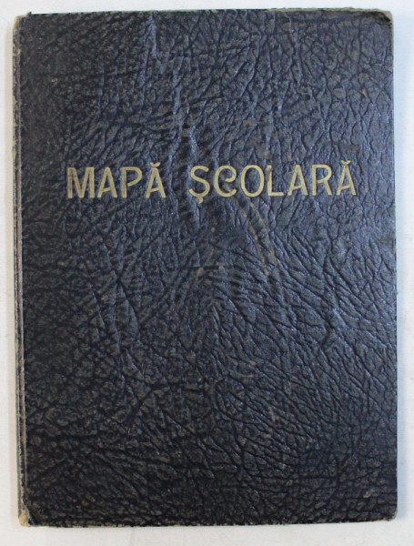 MAPA SCOLARA  - CONTINE TABLA INMULTIRII SI LOC PENTRU ORAR , DATATA 1949