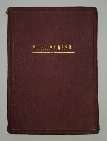MARAMURESUL - NECESITATI SI REMEDII de MIHAI MARINA - CLUJ, 1939