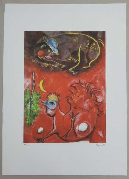 MARC  CHAGALL( 1887-1985) CROMOLITOGRAFIE