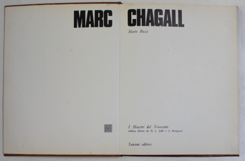 MARC CHAGALL di MARIO BUCCI , 1970