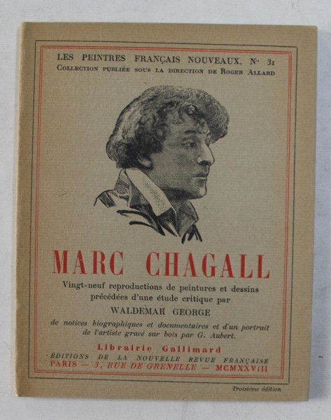 MARC CHAGALL , etude critque par WALDEMAR GEORGE , 1928