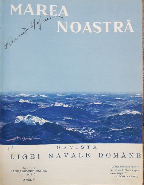 MAREA NOASTRA, ANUL V - 1936