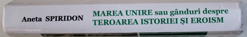 MAREA UNIRE SAU GANDURI DESPRE TEROAREA ISTORIEI SI EROISM de ANETA SPIRIDON , 2018