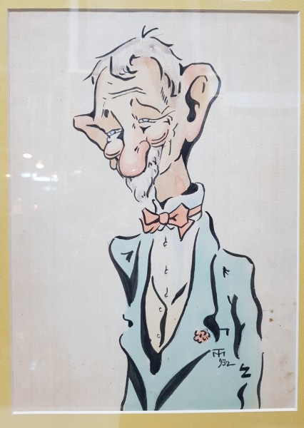 Maresal Averescu - Caricatura realizata de Mircea Tacorian (1895-1978)