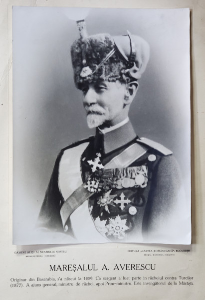 Maresalul A. Averescu, Fotografie Originala
