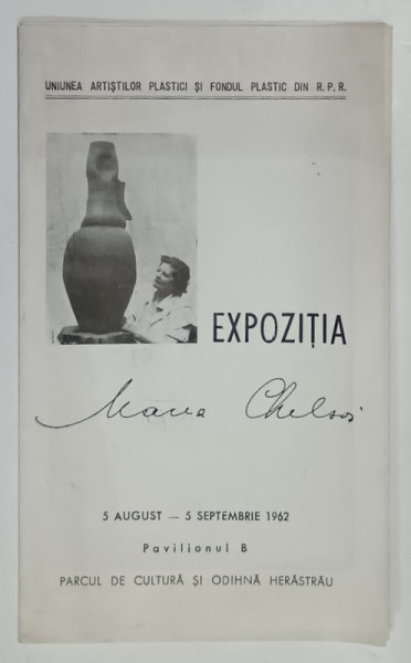 MARIA CHELSOI , PLIANT DE EXPOZITIE , 1962